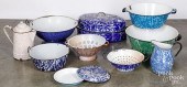 ELEVEN PIECES OF GRANITEWARE,