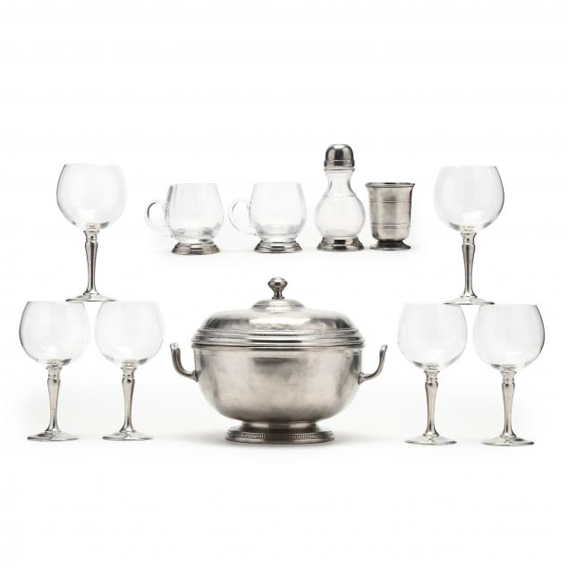 ELEVEN PIECES OF HANDMADE ITALIAN