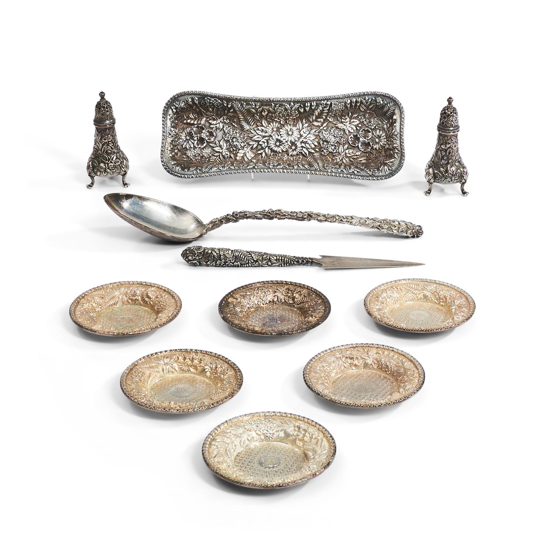 ELEVEN PIECES OF S. KIRK & SON