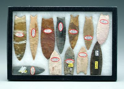 Eleven projectile points: finely