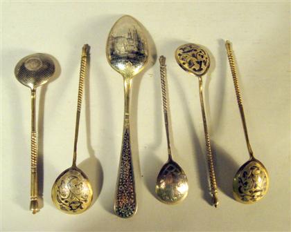 Eleven Russian silver,