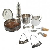 ELEVEN SILVER TABLE ITEMS20th