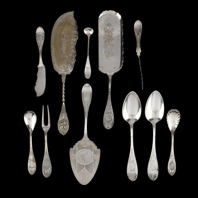 ELEVEN SILVERPLATE MEDALLION