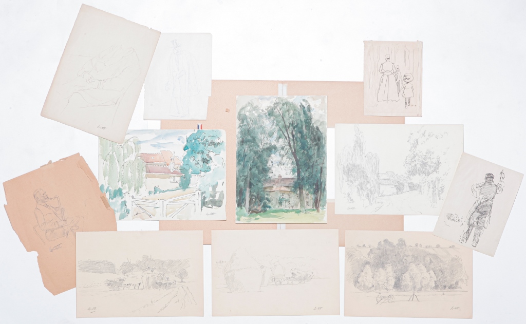 ELEVEN SKETCHES AND STUDIES BY