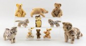 ELEVEN STEIFF ANIMALS 20TH CEN