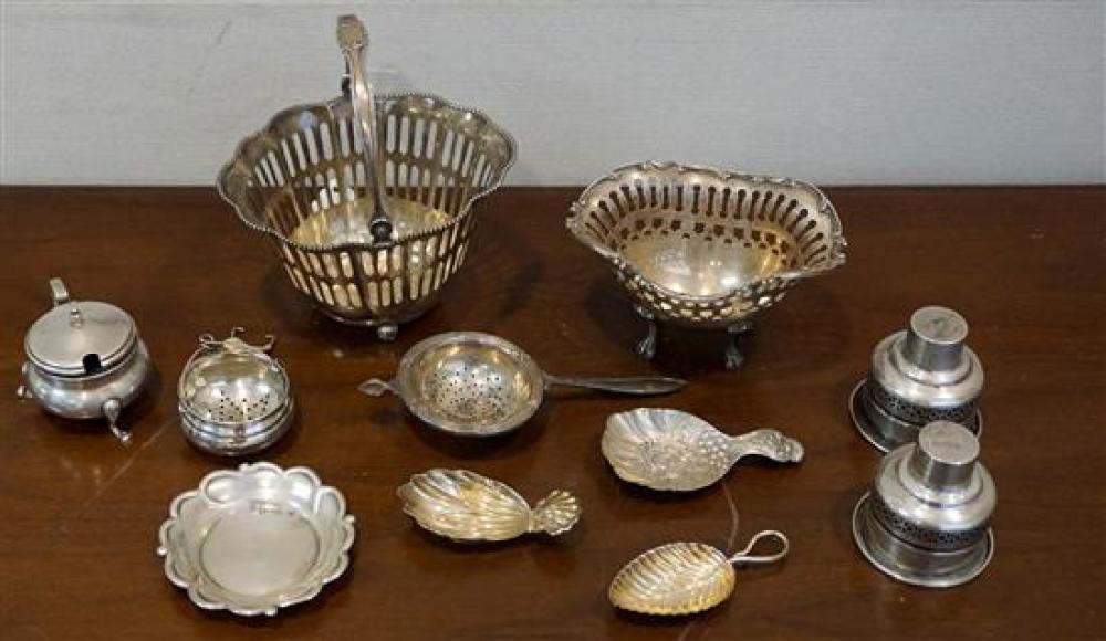 ELEVEN STERLING CABINET ARTICLES,