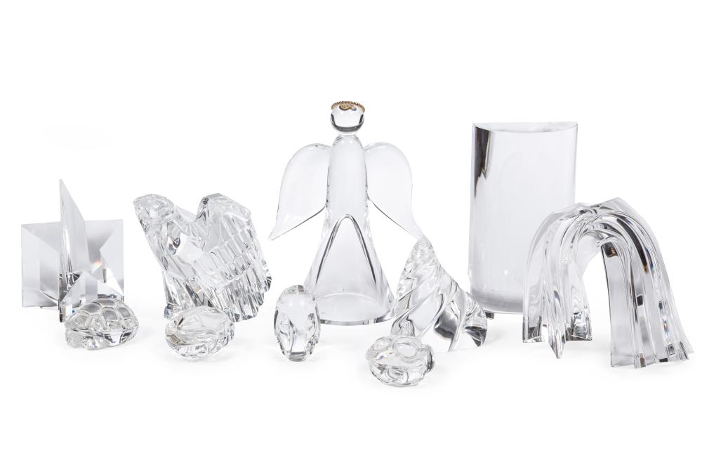 ELEVEN STEUBEN GLASS