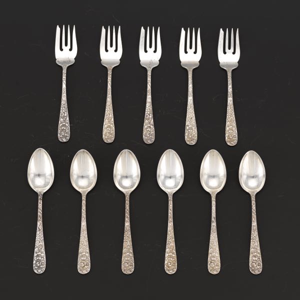 ELEVEN STIEFF STERLING SILVER