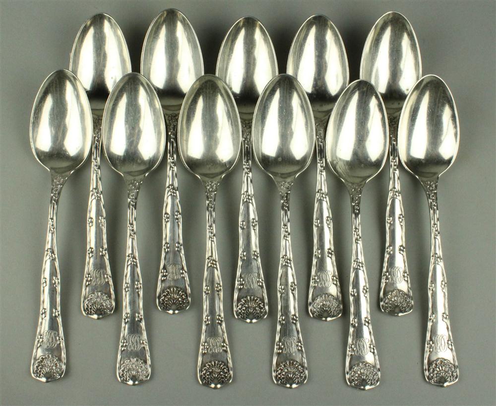 ELEVEN TIFFANY STERLING ''WAVE