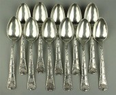 ELEVEN TIFFANY STERLING ''WAVE