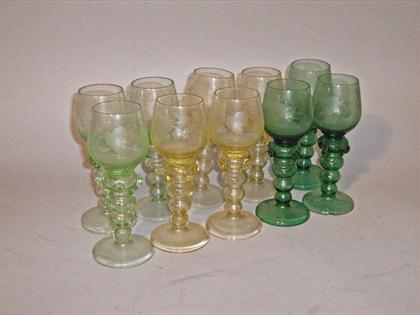 Eleven Venetian Style Yellow and