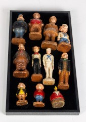 ELEVEN VINTAGE CARTOON CHARACT