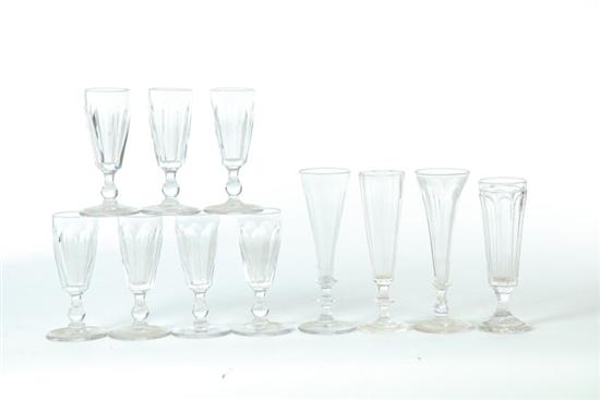 ELEVEN WINE AND ALE GLASSES. 