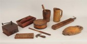 ELEVEN WOOD KITCHEN UTENSILS C