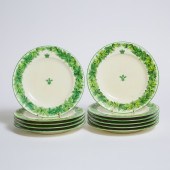Eleven Worcester Dessert Plate