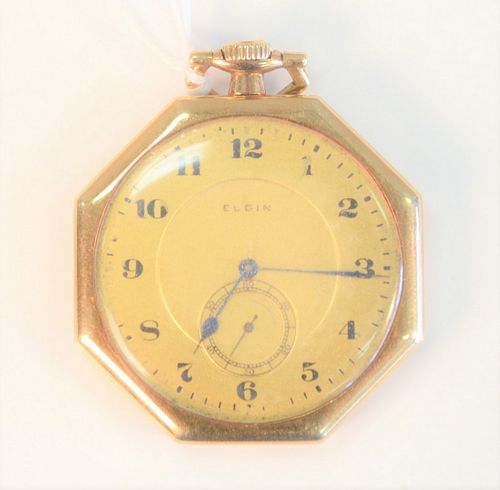 ELGIN 14 KARAT GOLD OPEN FACE