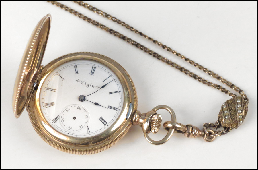 ELGIN 14 KARAT YELLOW GOLD POCKET