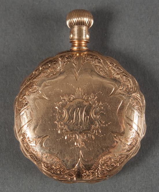 Elgin 14K gold closed-face pocket