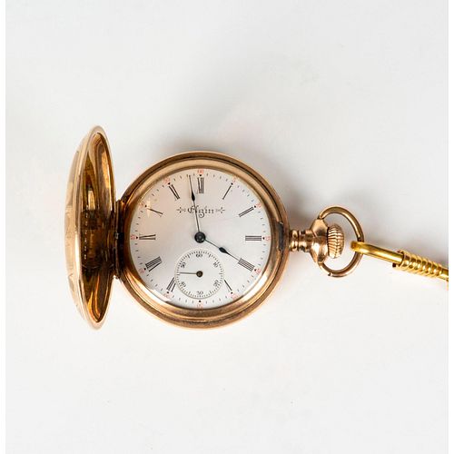 ELGIN 14K GOLD FILLED HUNTING