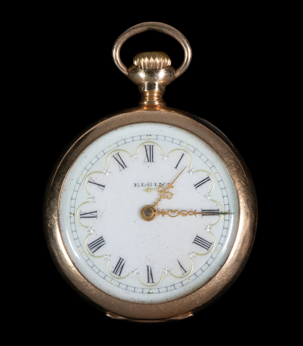 ELGIN 14K GOLD PENDANT WATCH 14K