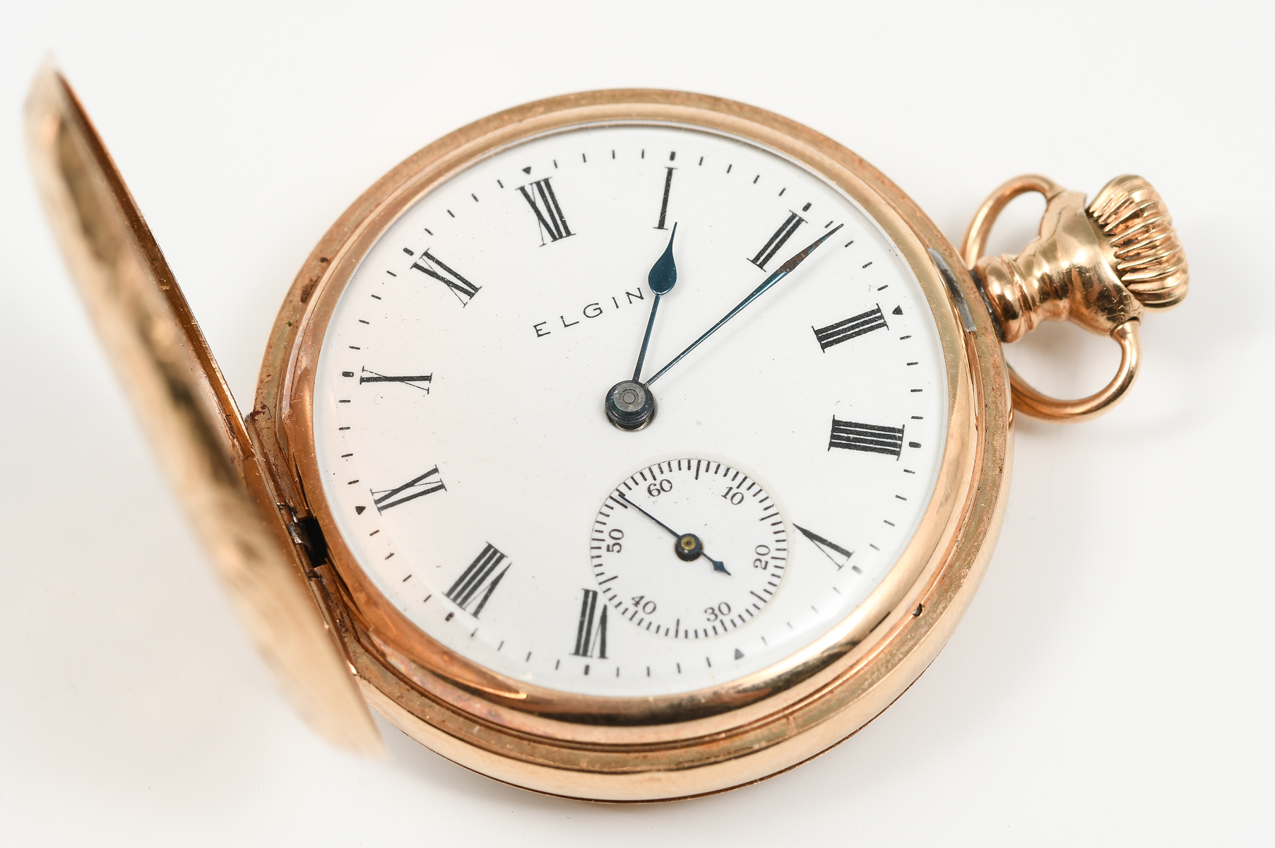 ELGIN 14K GOLD POCKET WATCH: 14K