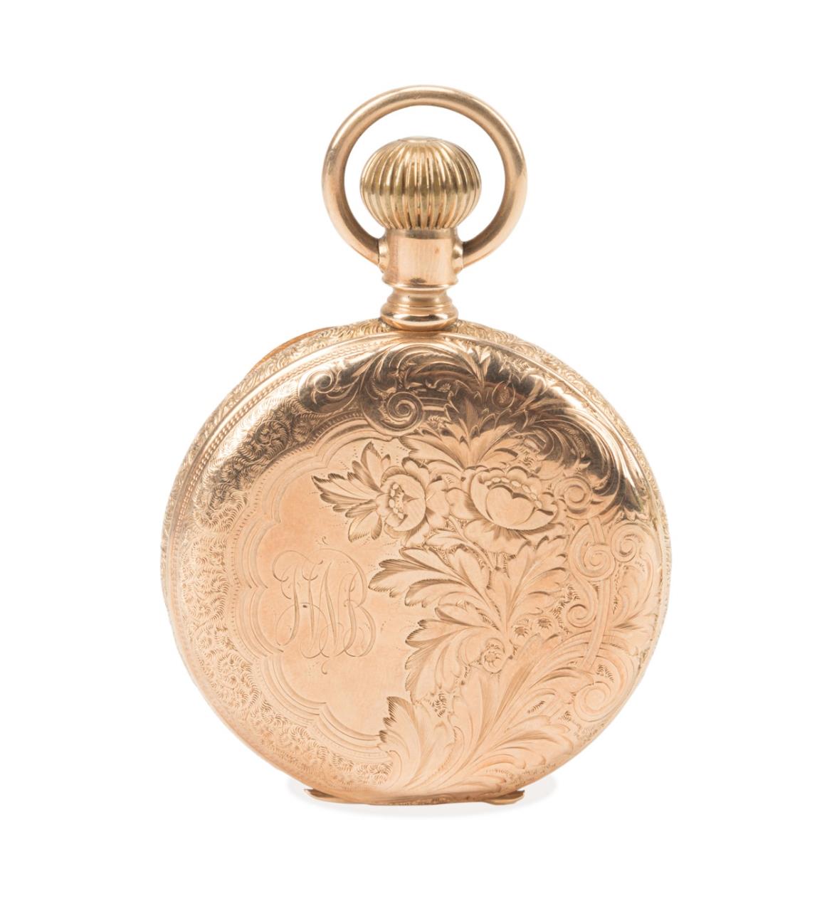 ELGIN 14K ROSE GOLD HUNT CASE