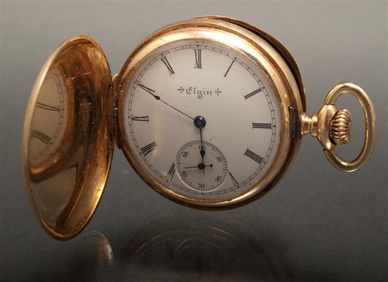 Elgin 14K yellow gold and diamond