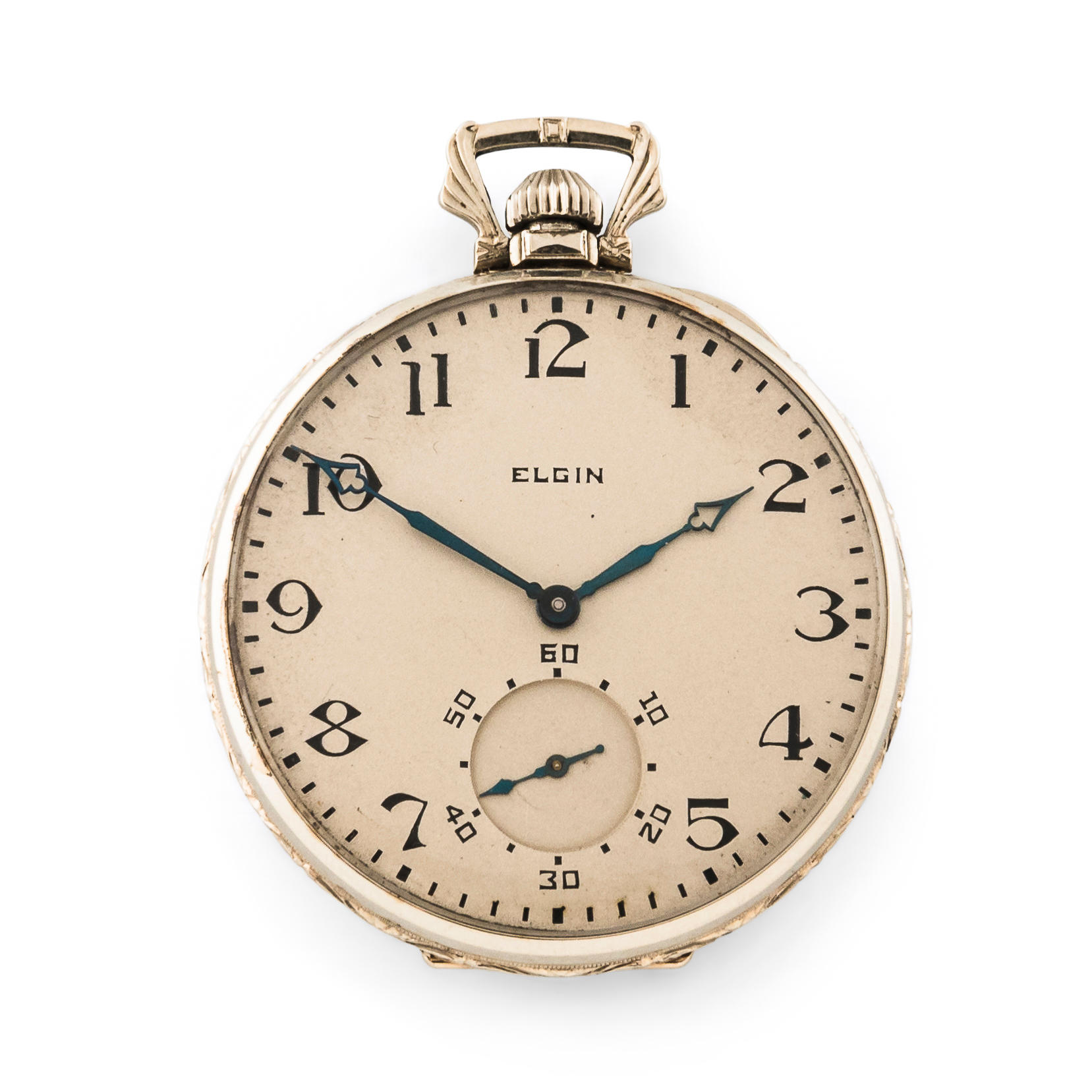 ELGIN 14KT GOLD OPEN-FACE WATCHC.