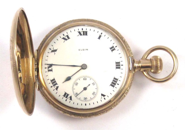 ELGIN FOURTEEN KARAT GOLD HUNTER
