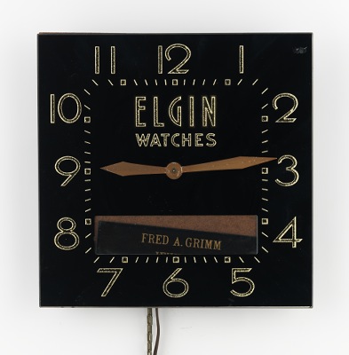 Elgin Jewelers Clock Reverse