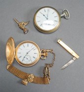 ELGIN OPEN FACE POCKET WATCH,