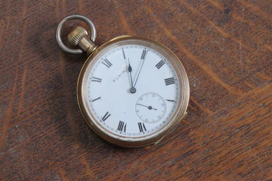 ELGIN POCKET WATCH. Open face 