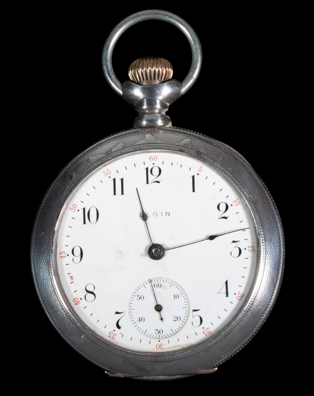 ELGIN STERLING CASED POCKET WATCH
