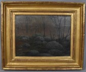 ELI HARVEY OIL ON BOARD LANDSC