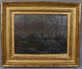 ELI HARVEY OIL ON BOARD LANDSC