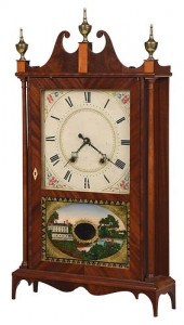 ELI TERRY INLAID MAHOGANY PILL