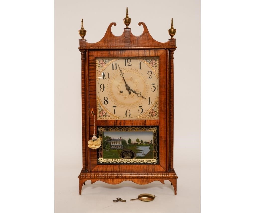 Eli Terry, Jr. tiger maple shelf