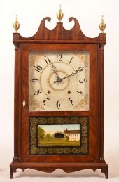ELI TERRY MAHOGANY PILLAR AND