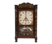 ELI TERRY MAHOGANY SHELF CLOCK