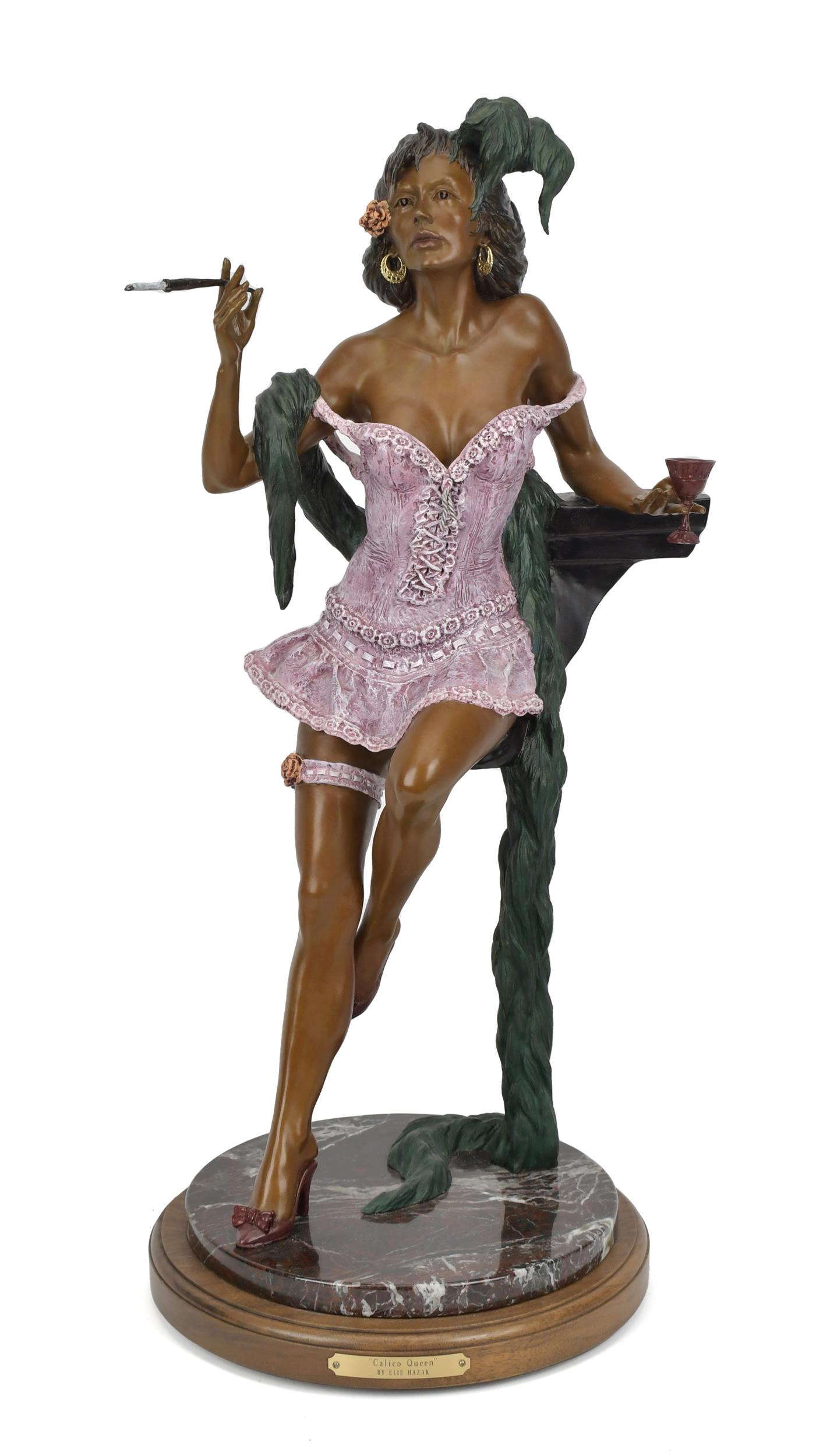 ELIE HAZAK BRONZE, CALICO QUEEN.