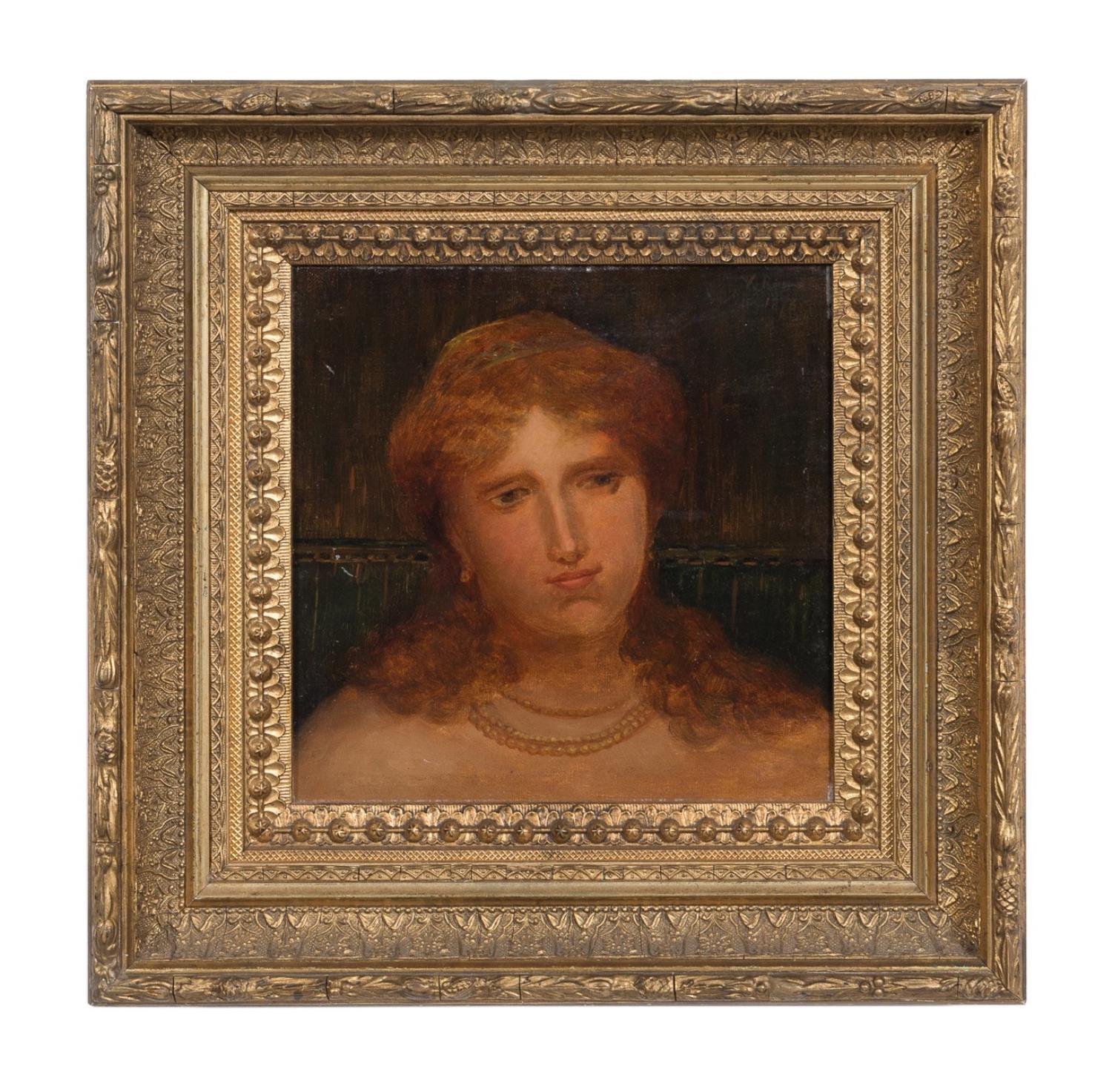 ELIHU VEDDER PRE-RAPHAELITE OIL