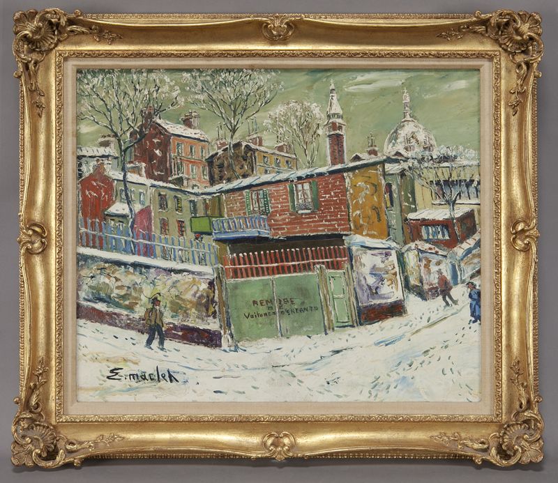 Elisee Maclet oil painting on