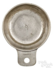 ELISHA KIRK MARKED PEWTER PORR
