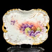 ELITE LIMOGES PORCELAIN TRAY,