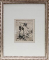 ELIZA DRAPER GARDNER ETCHING "