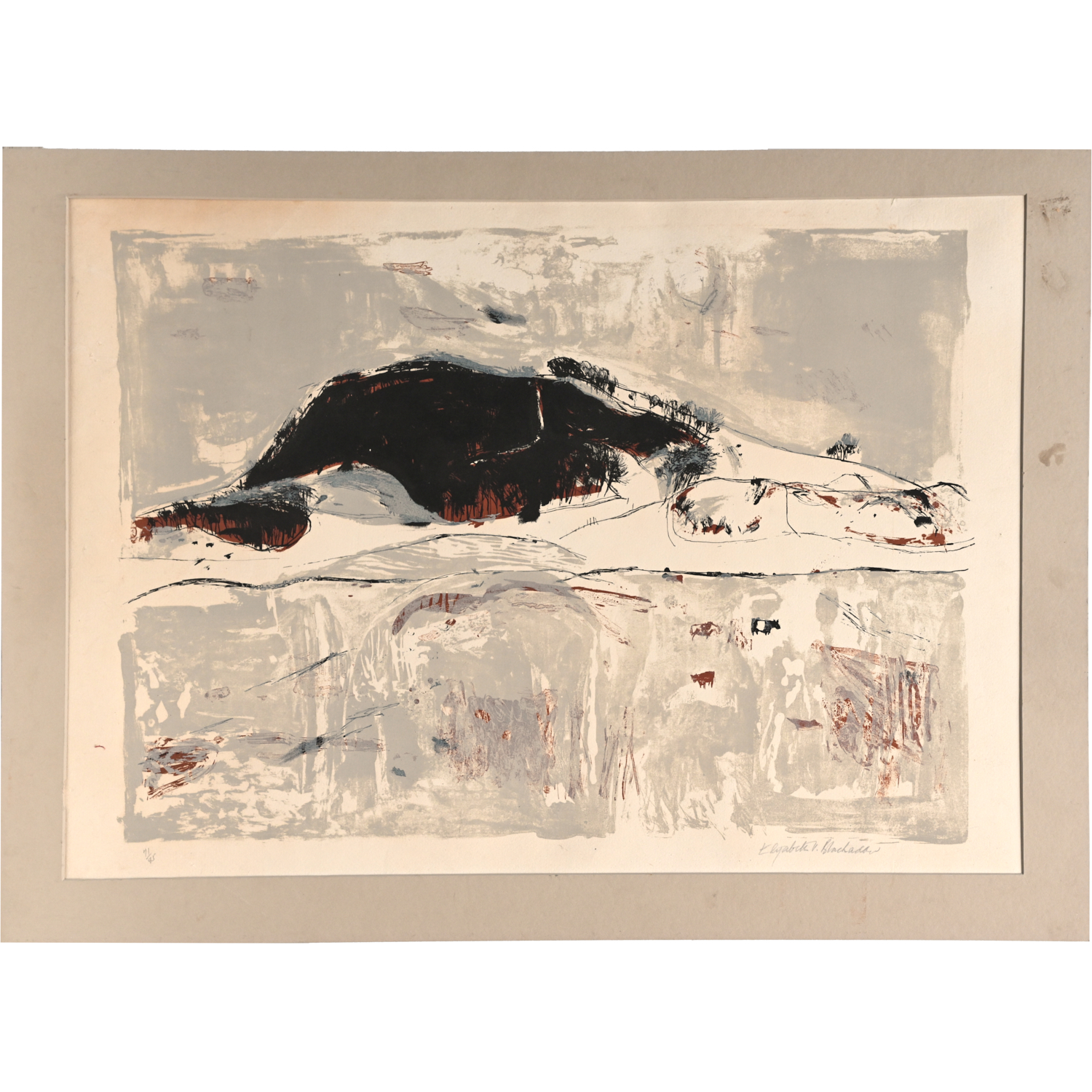 ELIZABETH BLACKADDER, LITHOGRAPH