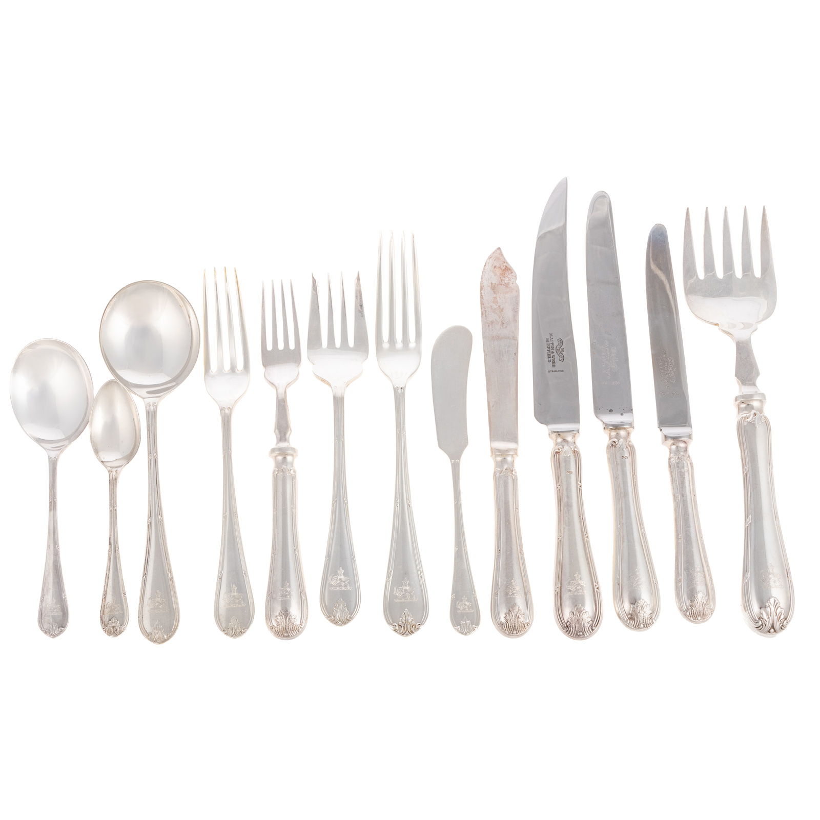ELIZABETH II STERLING FLATWARE OF