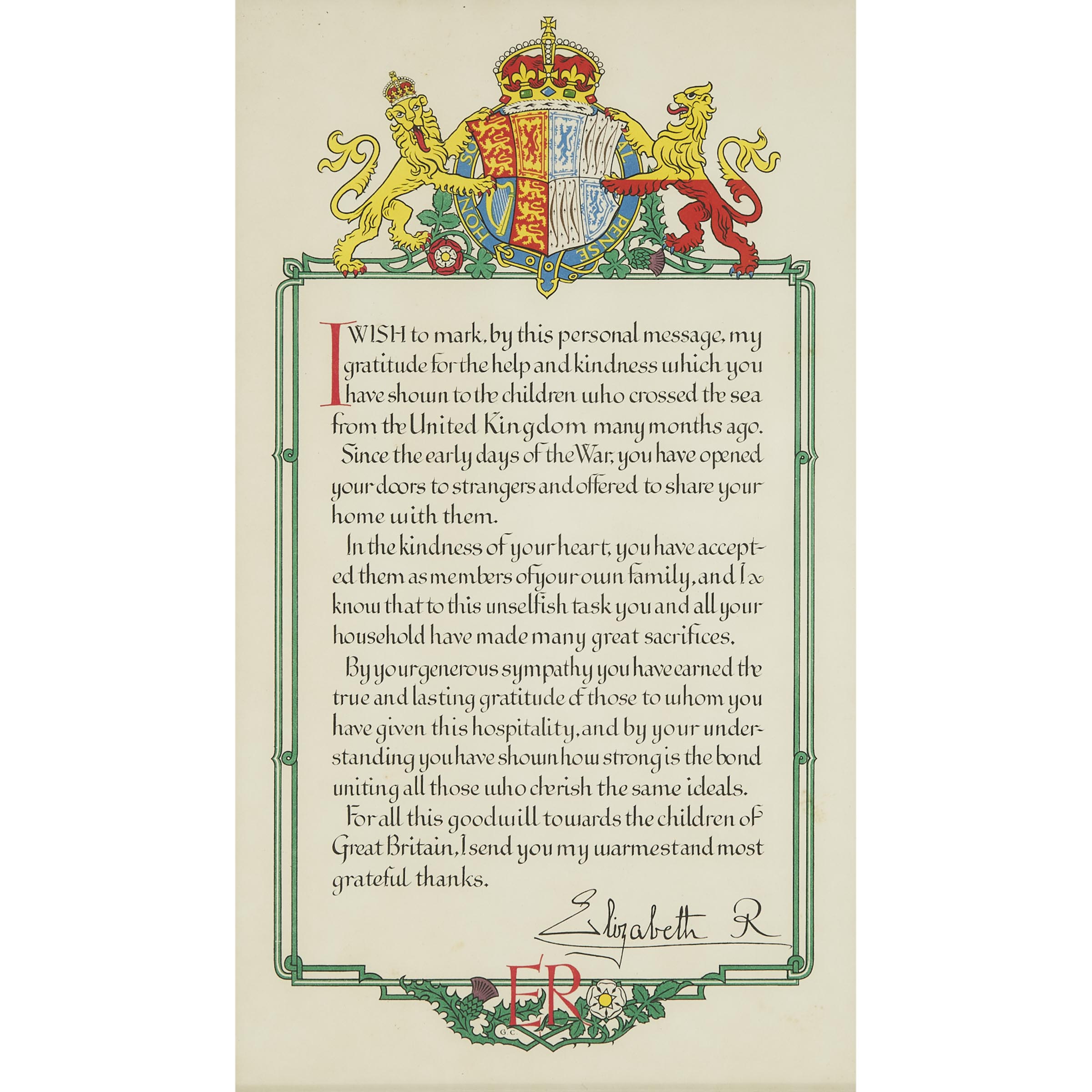Elizabeth II WWII 'British Guest