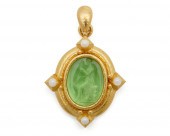 ELIZABETH LOCKE 18K GOLD, GLAS