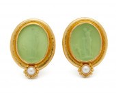 ELIZABETH LOCKE 18K GOLD, GLAS